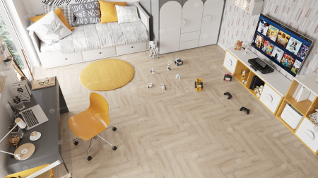 Кварцвиниловая плитка (Елочка) Alpine Floor Легкий паркет (Light Parquet) Дуб Медия ЕСО 13-20